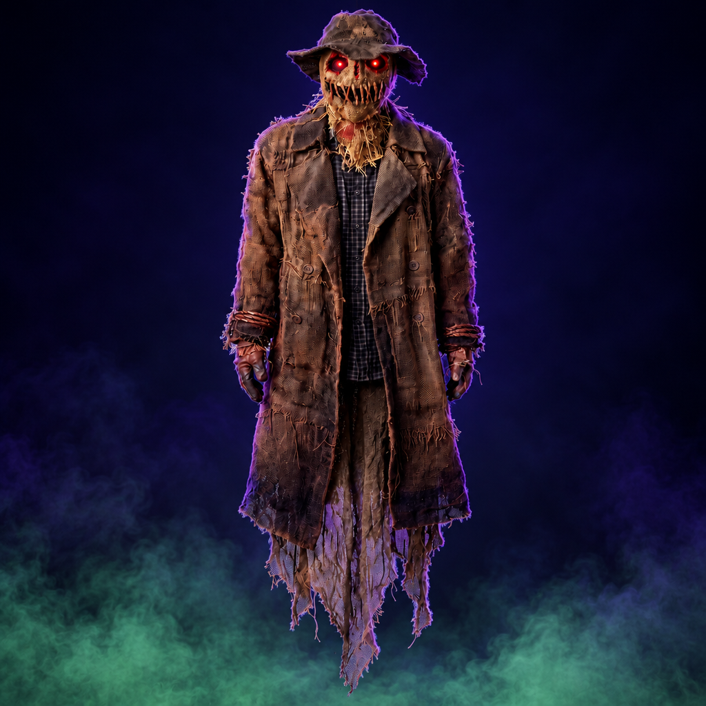 The Phantom Flyer, Scarecrow character with burlap head and ragged coat
